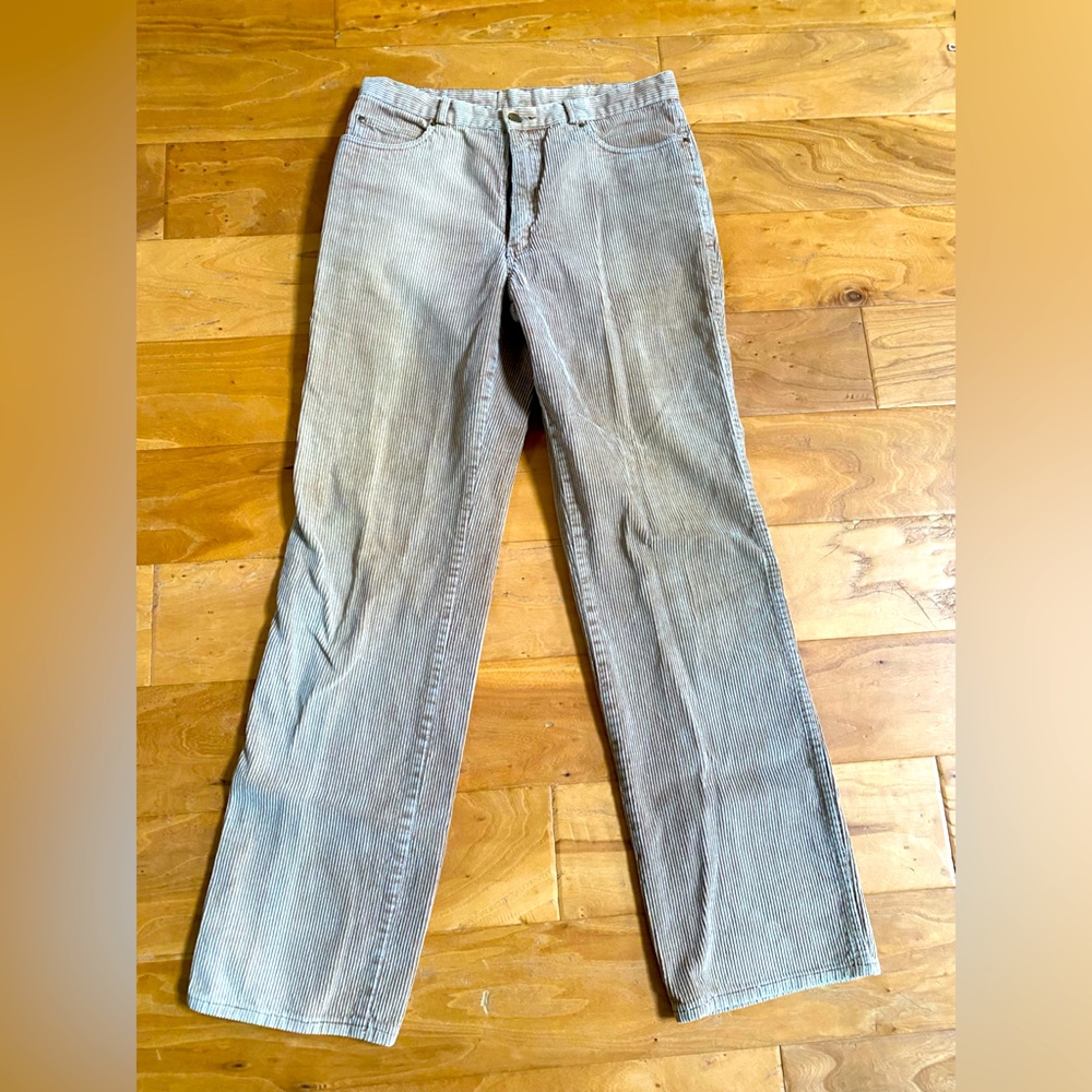 zeppelin vintage corduroy pants brown size 33 bootcut boho